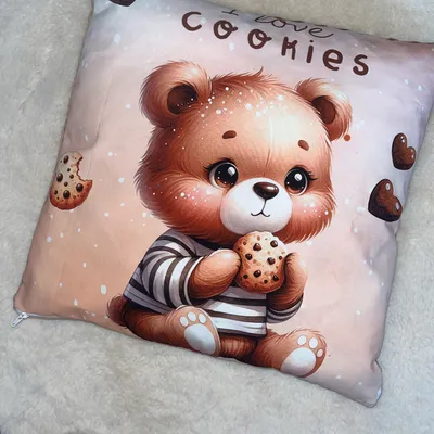 Coussin bébé ourson 